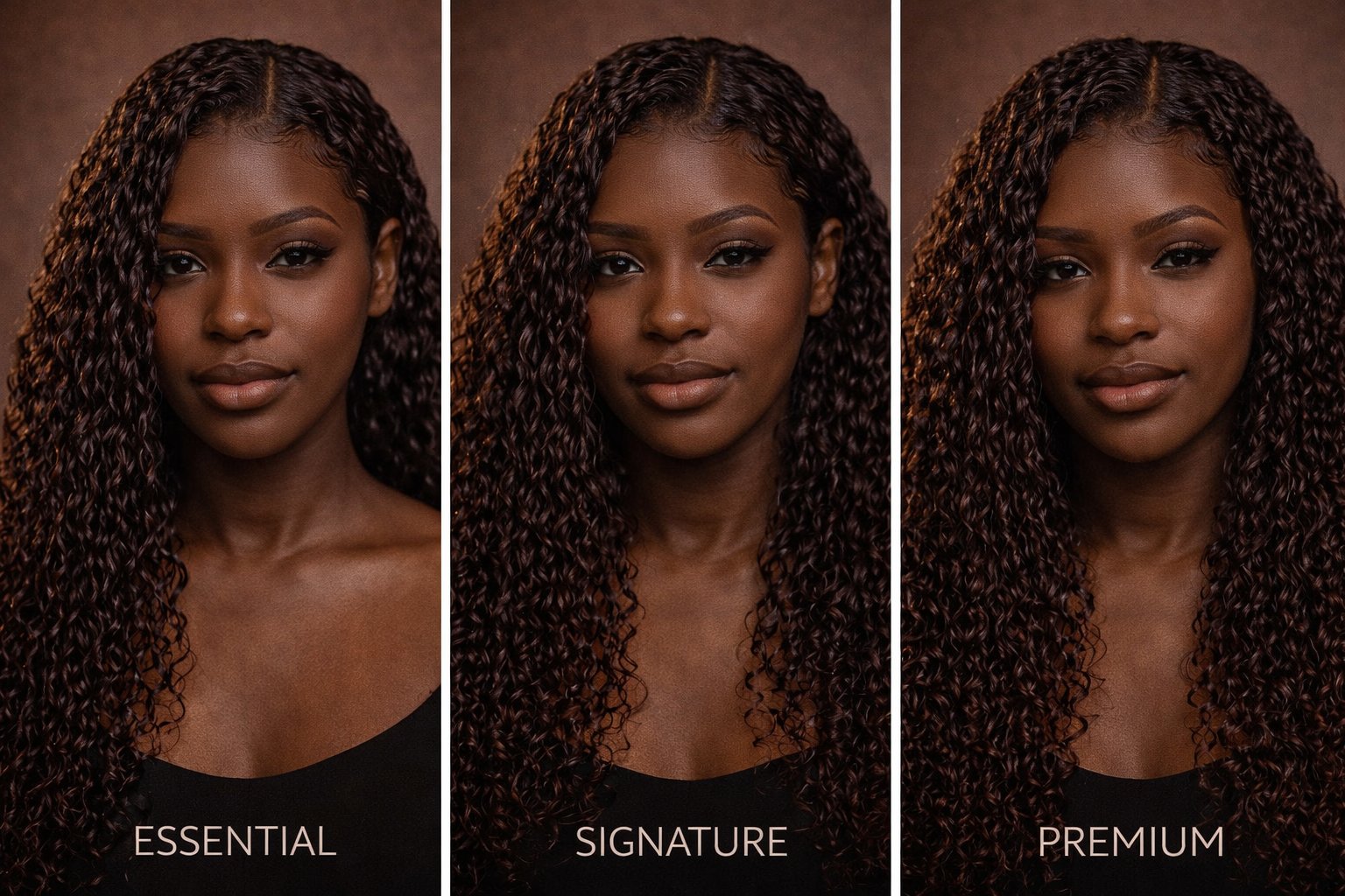 Essential, Signature, and Premium tier comparison — Croziér